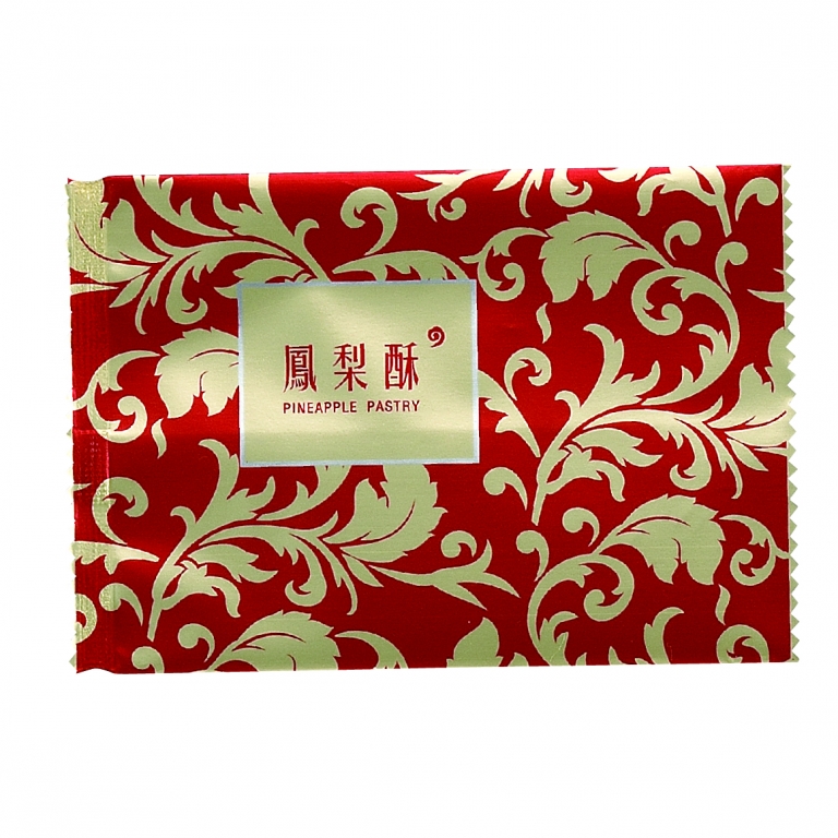雕花滿金鳳梨酥袋(紅)-勝瓏包裝